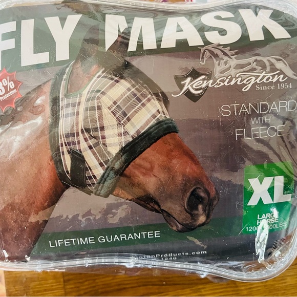 Fly Mask with Fleece Trim XL BNWT color black deluxe - Picture 9 of 9